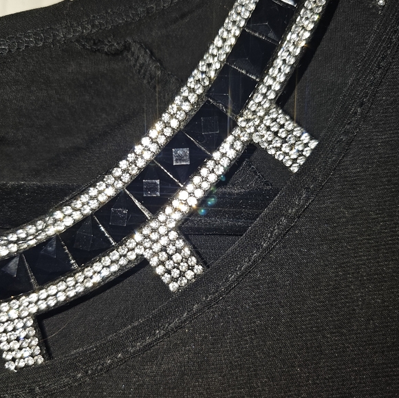Black Rhinestone Top - Picture 2 of 2